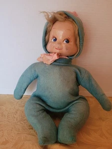 Vintage 1946 Three Faced Composition TRUDY Doll Happy/Sad/Sleeping Faces - ALL Orig - Bild 1 von 12