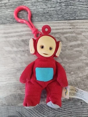 Vintage “PO” Red Teletubbies Plush 3” Keychain Clip Burger King - Image 1 of 3