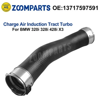 For 2014-16 BMW 328I GT XDRIVE INTERCOOLER RIGHT CHARGE AIR INDUCTION PIPE DUCT - Image 1 of 4