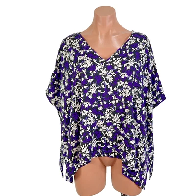 Camiseta deportiva pequeña de seda Diane von Furstenberg negra Diamond Vine Adria nueva con etiquetas $298 Foto 1 de 4