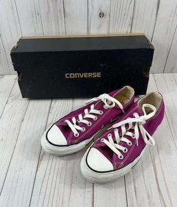 Converse Womens 7 Chuck Taylor All Star Low Top Lace up Sneaker Shoes Red Unisex - Picture 1 of 17