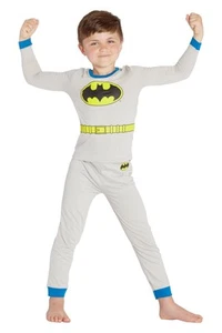 DC Comics Big Boys Batman Costume Pajama Set, Gray, 8 019158-3ALT-lbd - Picture 1 of 4