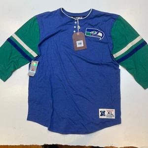 Seattle Seahawks Fan Blue NFL Football Jersey XL NWT Mitchell & Ness - Picture 1 of 7