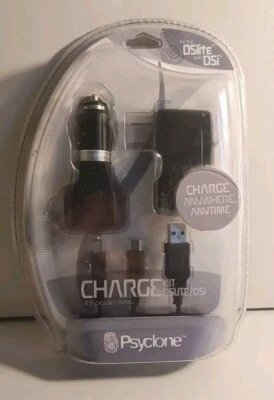 Psyclone 6-in-1 Nintendo DSLITE and DSi Charging Kit Black NEW - Image 1 of 2