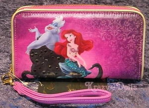 Disney Designer Fairytale Doll Collection Ariel & Ursula Smartphone Wallet New! - Picture 1 of 2