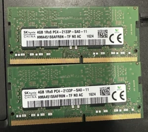 SK Hynix 8 GB (2x4 GB) 1 rx8 DDR4 2133 MHz PC4-17000 computer portatile RAM (HMA451S6AFR8N-TF) - Foto 1 di 4
