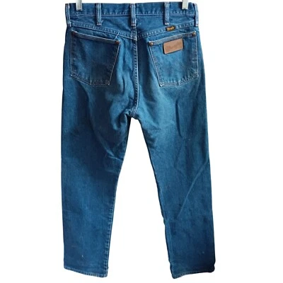 Pantalones de mezclilla para hombre 31x34 vintage Wrangler 13MWZ pierna recta desgastados EE. UU. AÑOS 90 Foto 1 de 4