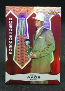 2005-06 Topps Finest Dress For Success Refractor Dwyane Wade Tie Relic #26/29 - Picture 1 of 2