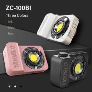 Yidoblo ZC-100BI Protable Bi-color 100W Pocket COB LED Video Light APP Control - Picture 1 of 24
