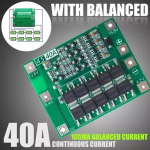 4S 40A 14.8V 16.8V Li-ion 18650Charger BMS PCB Protect Board lipo cell module - Bild 1 von 10
