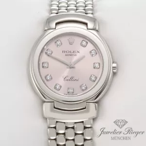 Rolex Lady Cellini 6621 Weissgold 750 Diamanten Gold Damen Damenuhr - Bild 1 von 2