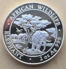 Somalia 2012 Elephant 200 Shillings 2oz Silver Coin,Proof