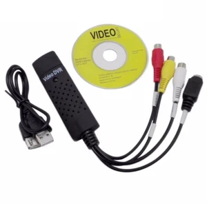 Video Capture Card Easycap VHS to DVD Converter 2.0 USB Audio Adapter +CD - Afbeelding 1 van 5