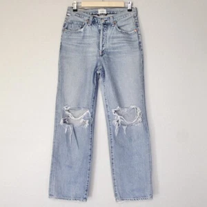 Citizens of Humanity Premium Vtg Jeans Size 27 Ripped Knee Straight Button Fly - Picture 1 of 12