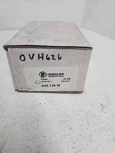 RIEGLER 640.126 M Compressed Air Filter with Metal Bowl G3/8 **OLD STOCK ** - Picture 1 of 8