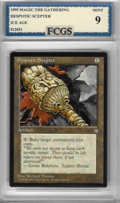 1995 MTG Ice Age Despotic Scepter Graded FCGS 9 MINT - Image 1 of 2