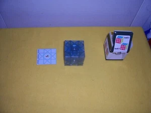 MF8 SUN CUBE TRANSPARENT ICE BLUE UNSTICKERED WITH STICKERS MAGIC TWISTY PUZZLE - Picture 1 of 3
