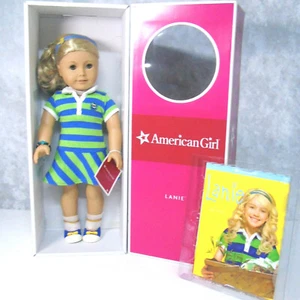 MUÑECA LANIE DE COLECCIÓN American Girl + PULSERA Meet Outfit Diadema Libro Muñeca Etiqueta Caja - Imagen 1 de 12