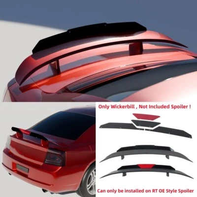 For Dodge Charger 2006-10 Only Wickerbill R/T Style Rear Trunk Spoiler Lip Wing - Image 1 of 4