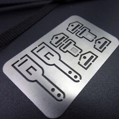 Seat Belt Etched Piece Simulation Interior for 1/14 Tractor Mudhead Model Car - Image 1 of 4