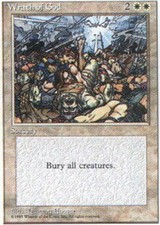 MTG magic cards 1x x1 Heavy Play, English Wrath of God 4th Edition