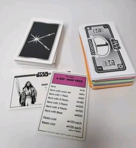Papel moneda y tarjetas de repuesto Star Wars Monopoly edición 40 aniversario - Imagen 1 de 5