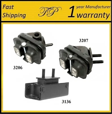 3PCS FRONT MOTOR & TRANS MOUNT FIT FORD 2005-2008 LOBO Lariat & King Ranch 5.4L — 第 1/4 张图片