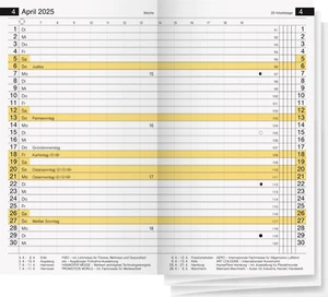 Taschenkalender Ersatzkalendarium 2025 1Monat=2Seiten Miniplaner d15 ersetzt d12 - Bild 1 von 1