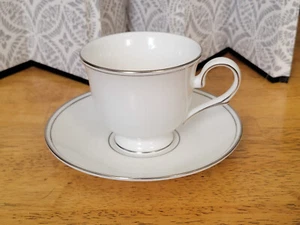 Lenox Federal Platinum China Tea Cup And Saucer Set EXC Cond - Picture 1 of 6