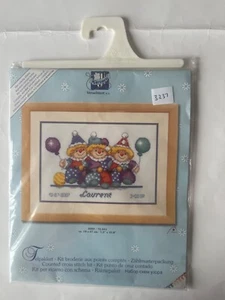 Vervaco Verachtert Kit punto croce contato 3 clown - Foto 1 di 3