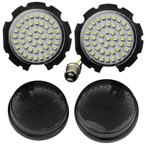 Eagle Lights Honda VTX Front LED Turn Signals White Running Light & Smoke Lenses - Picture 1 of 9