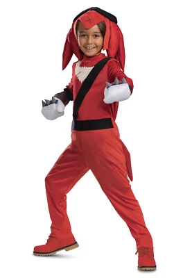 Brand New Knuckles Sonic Prime Deluxe Child Costume - Image 1 of 2