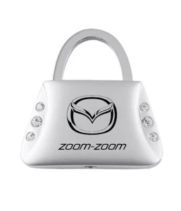 Mazda Zoom-Zoom Keychain & Keyring - Purse Shape Key Chain with Crystals Bling - Picture 1 of 3