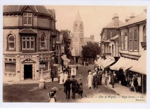 (am61) Shanklin High Street  - Copy of an Isle of Wight Levy LL Postcard - Picture 1 of 1
