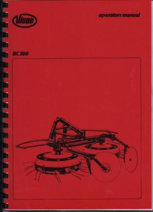 Libro manual de instrucciones para operador de henificador rastrillo Vicon RC 300 - Imagen 1 de 1