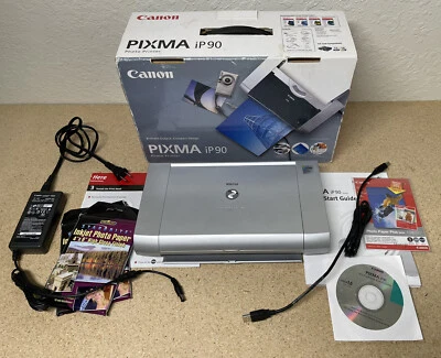 Broken!! Parts Or Repair - Canon PIXMA iP90V Mobile Inkjet Printer W/ Power Cord - Image 1 of 2