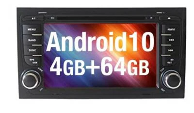 Car Radio Android 10 for Audi A4 S4 RS4 B7 Seat Exeo Navigation GPS MP3 USB - Image 1 of 4