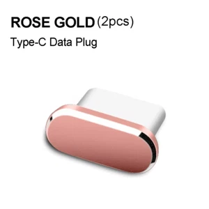 2Pcs Métal Type-C Prise Poussière USB Port de Charge Protecteur Anti-Poussière Prise Couvercle Cap - Photo 1 sur 20