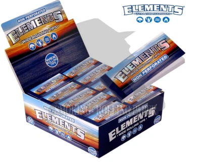 ELEMENTS ELEMENTI FILTRI IN CARTA LUNGHE KING SIZE NO FORATI 50 BLOCCHETTI IN CARTONE