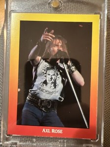 AXL Rose Rookie Card Banned Discontinued Rare Brockum