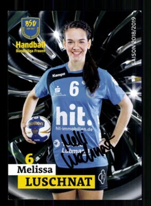 Tarjeta de autógrafo Melissa Luschnat Buxtehuder SV 2018-19 balonmano + A 237816 - Imagen 1 de 2