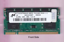 512MB PC-2100S DDR-266 MICRON MT16VDDF6464HG-265C2 IBM 10K0032 LAPTOP Stick DDR1