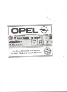 Sammler Ticket : FC BAYERN MÜNCHEN - VFB STUTTGART, 15.10.1997 - Südkurve - Bild 1 von 1