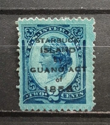 🔥 🔥 US GUANO ACT Of 1856 on 2 Revenue Starbuck USED (Local?Bogus?) - Image 1 of 2