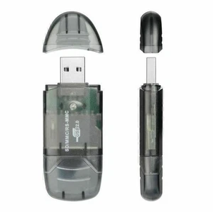 New Portable Smoke SDHC SD MMC Memory Card Reader to USB 2.0 Adapter Hot Sale - Afbeelding 1 van 10