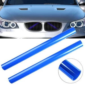 Quick and Simple Installation Blue Front Grille Trim Strips for E60 2 Pcs - Picture 1 of 12
