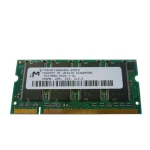 Micron MT8VDDT3264HDG-335C3 DDR1 256MB 333MHZ DDR DDR1 Sodimm Table Module RAM - Picture 1 of 1