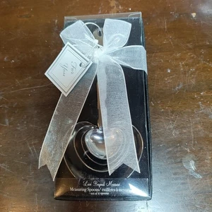 *New Sealed* Gift Box - Kate Aspen Heart Shape Measuring Spoons Stainless Steel  - Picture 1 of 5