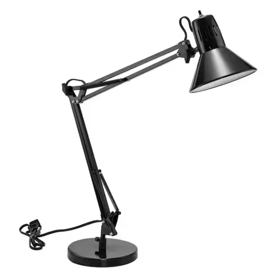 Bostitch Office VLF100D Swing Arm Desk Lamp Metal 36" Reach With Multi-joint