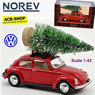 VW Volkswagen Käfer 1303 Weihnachten Christmas rot red 1:43 Norev 841006